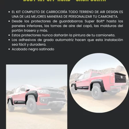 Kit Todoterreno Chev Colorado Caja Corta 2021 2022 - Image 2