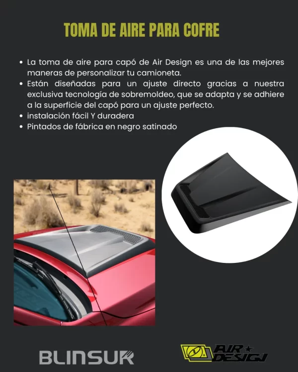 Toma De Aire Para Toyota Tundra 2014 - 2021 Airdesign