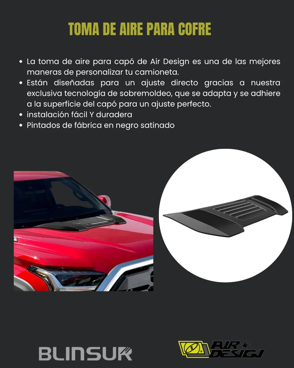 Toma De Aire Para Toyota Tundra 2022-2025 Airdesign - Image 2