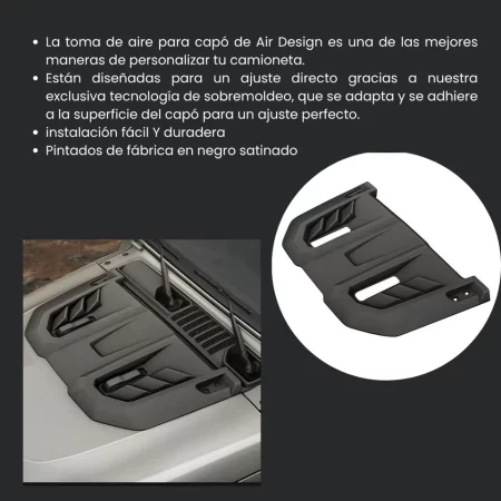 Toma De Aire Para Gladiator Jt 2019 - 2025 Airdesign - Image 2