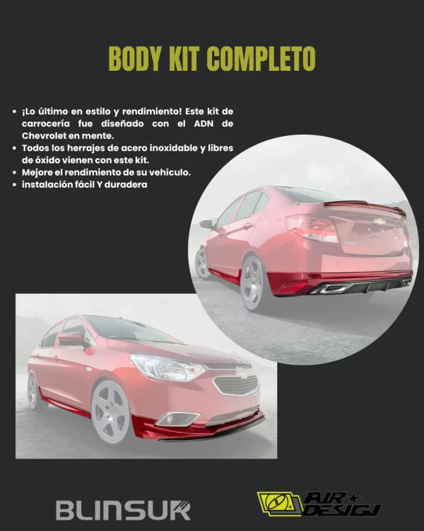Body Kit Completo Air Design Chevrolet Aveo 2018 - 2022