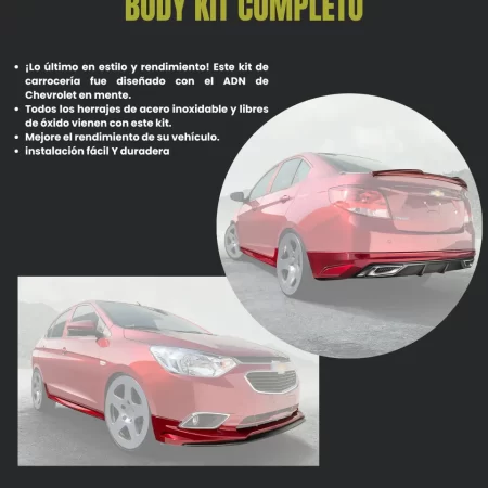 Body Kit Completo Air Design Chevrolet Aveo 2018  2022 - Image 2