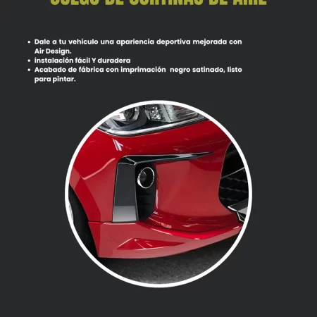 Juego De Cortinas De Aire Air Design  Kia Rio 2018 2020 - Image 2