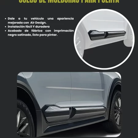 Molduras De Puerta Ancha Airdesign Kia Rio 2018-2020 - Image 2