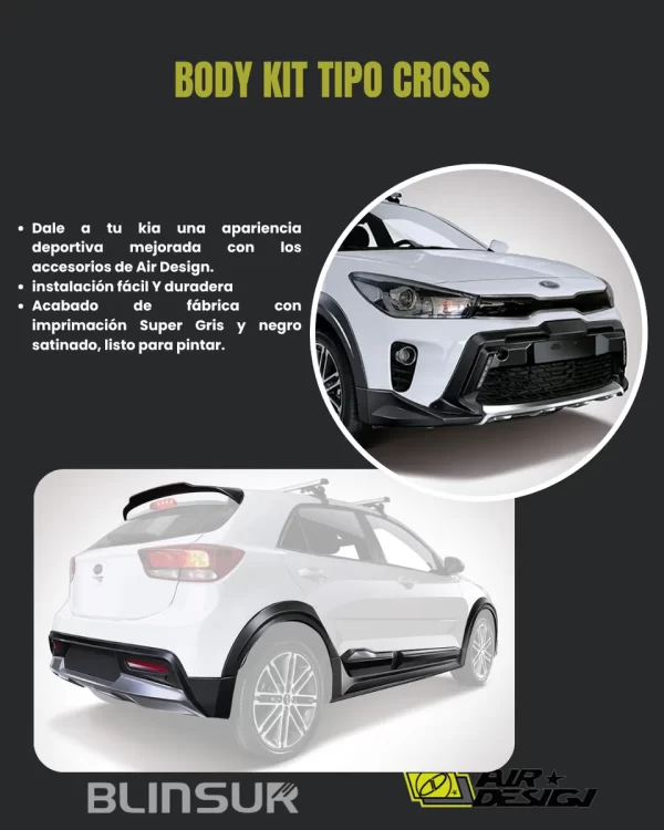 Body Kit Tipo Cross Air Design Kia Rio Hatchback 2018 - 2020