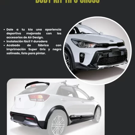 Body Kit Tipo Cross Air Design Kia Rio Hatchback 2018 2020 - Image 2