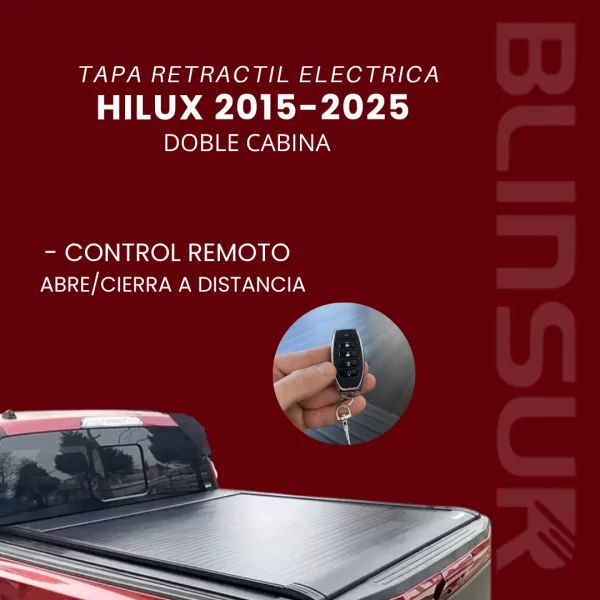 Tapa Cubre Batea Electrica Para Hilux Doble C. 2015  2025