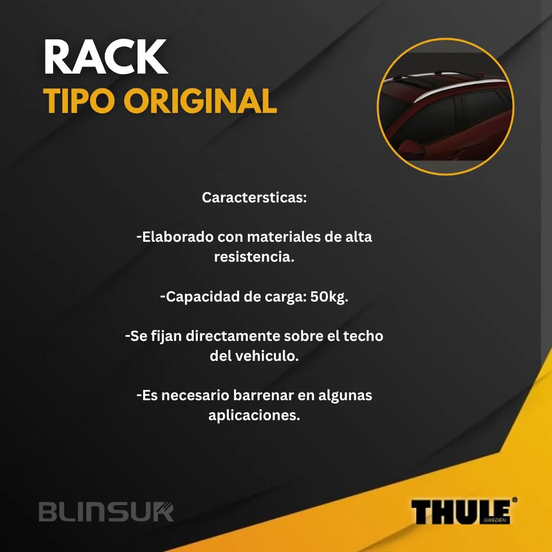 Rack Tipo Original Mazda Cx3 18-20 (riel Pegado Al Toldo) - Image 2