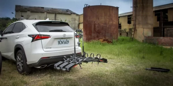 Rack Portabicicletas De Tirón T9 Para 3 Bicis. Color Negro