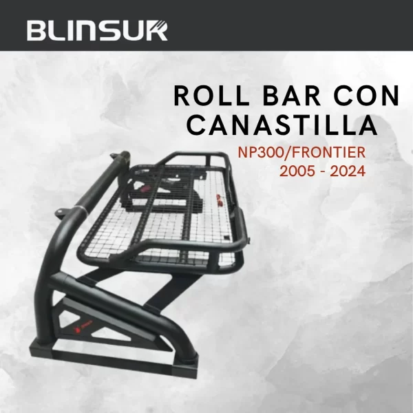 Roll Bar Con Canastilla Y Luz Stop Np300/frontier 2005 2024