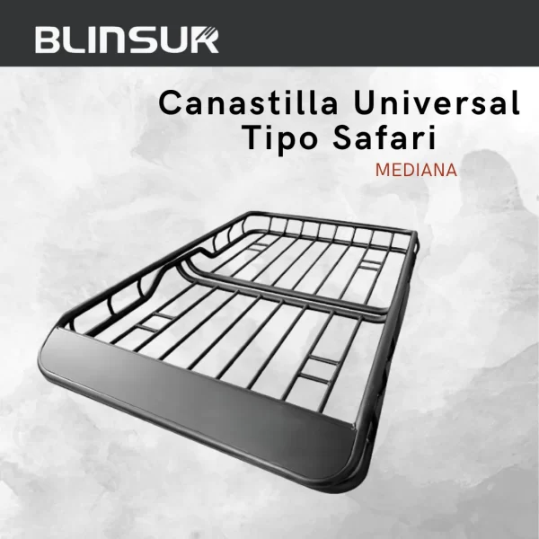 Canastilla Universal Safari Mediana Spider Negra