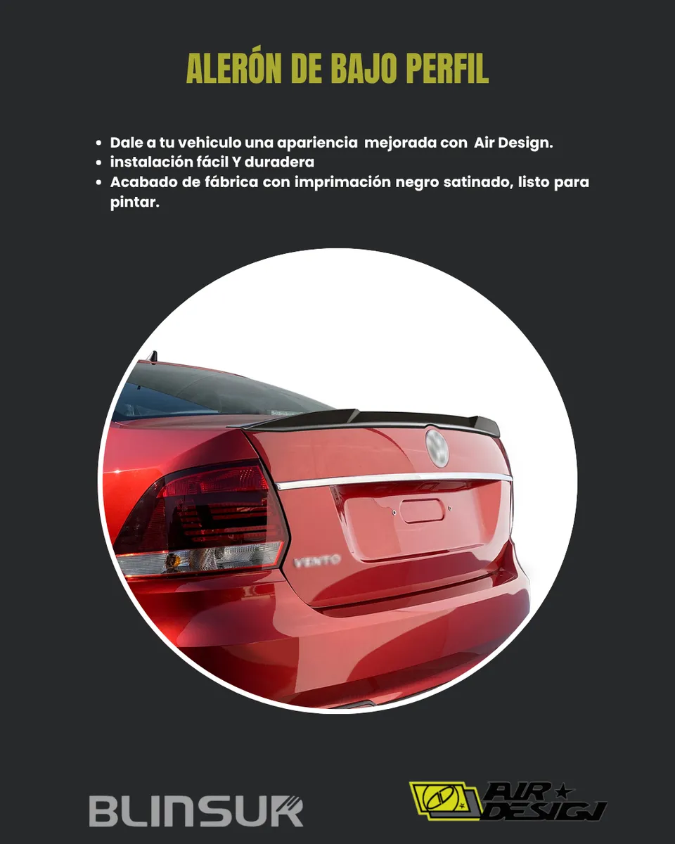 Alerón De Bajo Perfil Volkswagen Vento 2014 - 2022 - Image 2