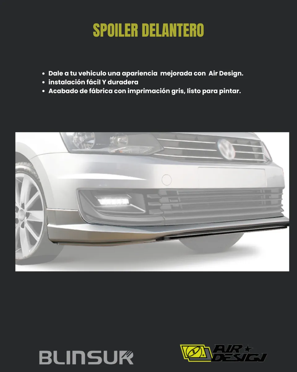 Spoiler Delantero Air Design Vw Vento 2016 - 2018 - Image 2