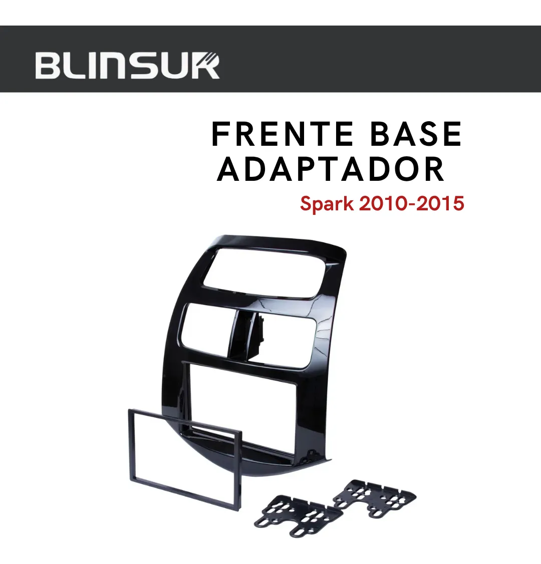 Frente Base Adaptador Chevrolet Spark Doble 2 Din 2010 2015 - Image 2