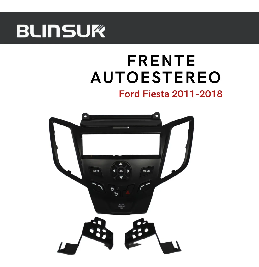 Base Frente Adaptador Estereo Ford Fiesta 2011-2018 - Image 2