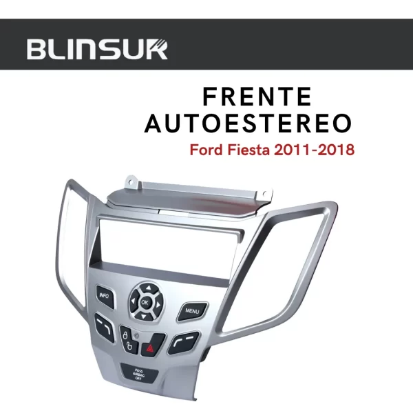Base Frente Adaptador Estereo Ford Fiesta 2011 2018