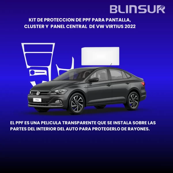 Kit De Protección Ppf  Interior  Para Vw Virtus 2022