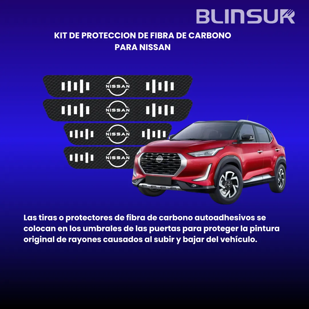 Proteccion De Estribos Fibra De Carbono Nissan Genericos 4 - Image 2
