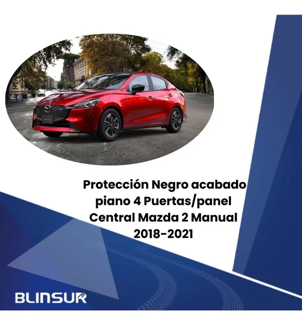 Calcomanía Kit Sticker Bl Para Mazda 2 Negro Piano 2018-2021