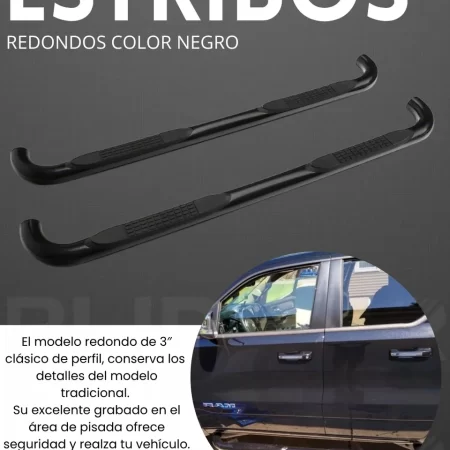 Estribos Tubulares Para Jeep Jk 4 Puertas 2007 - 2018 Negros - Image 2