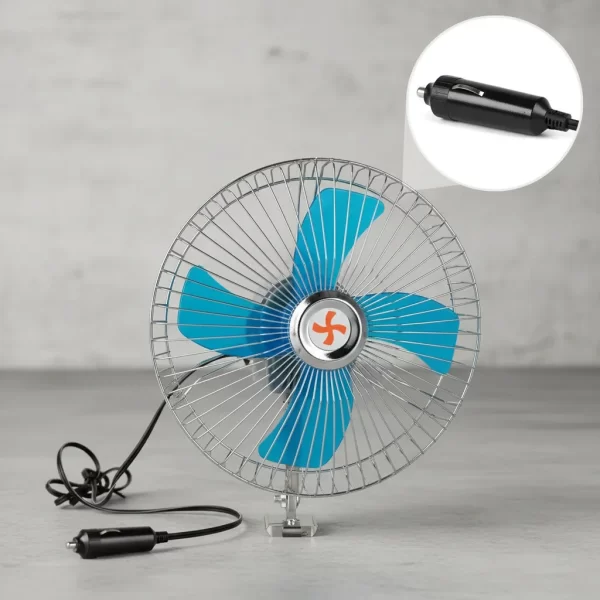 Ventilador Para Autos Bronx 6in 12v Rejilla Blanca