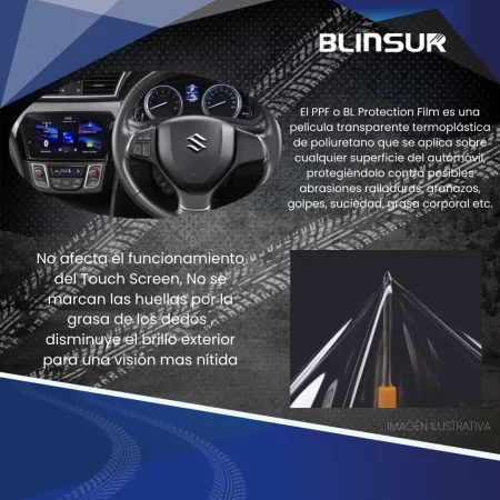 Protector  Bl Ppf  Pantalla Para Suzuki Ciaz 2021 - 2023 - Image 2