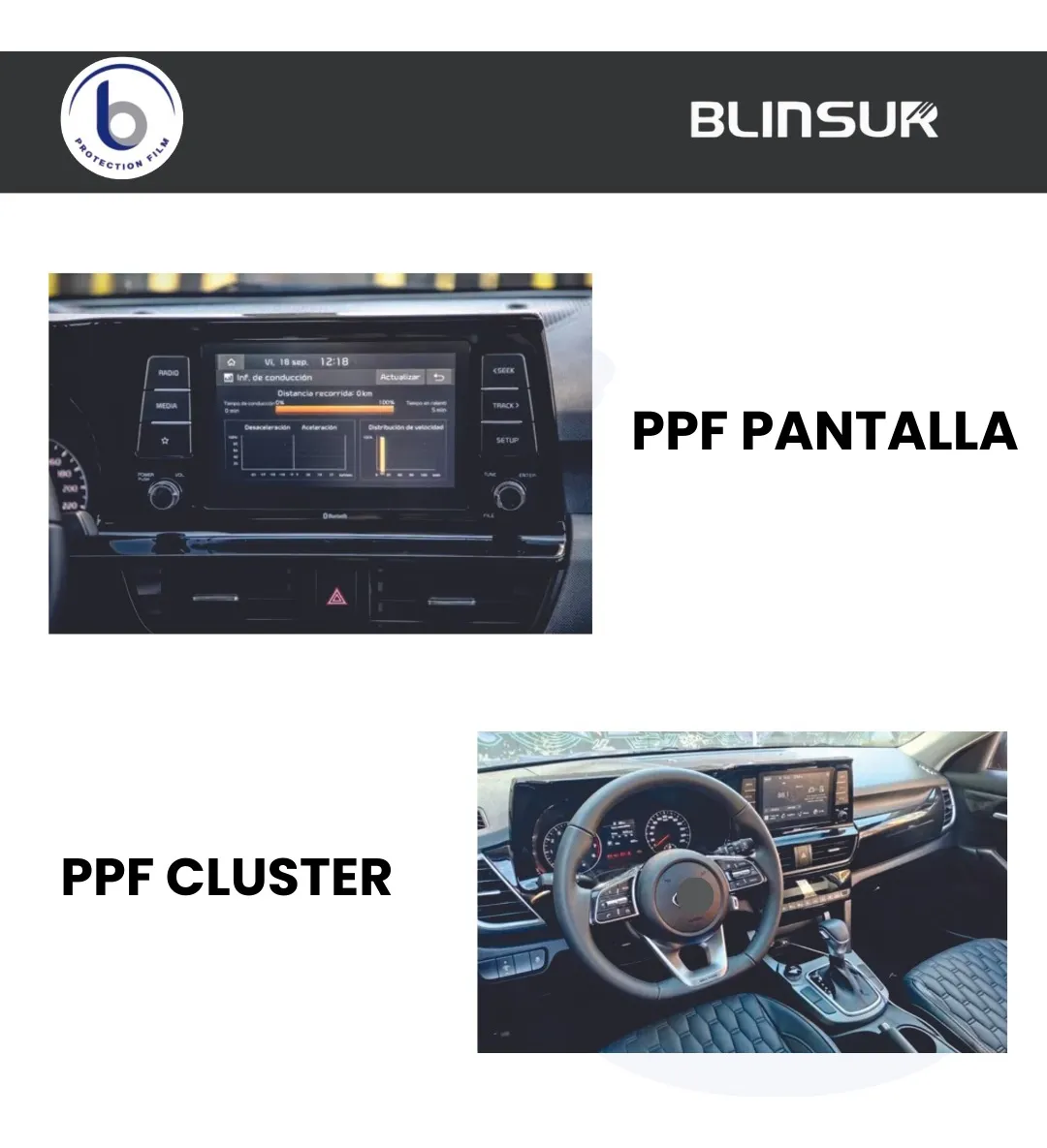 Sticker Pantalla Y Clúster Compatible Con Kia Seltos 2023 - Image 2