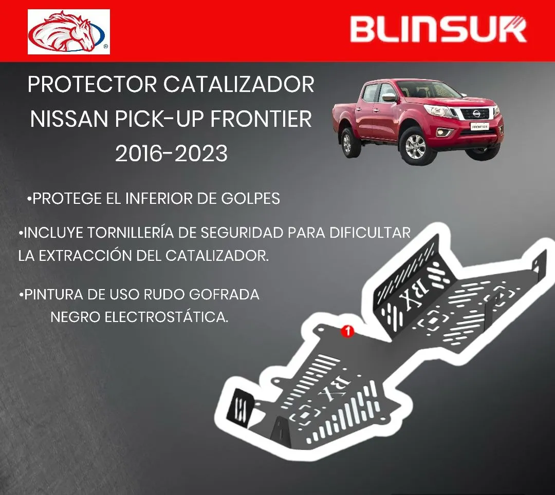 Protector Catalizador Nissan  Frontier Pick-up 2016 - 2019 - Image 2