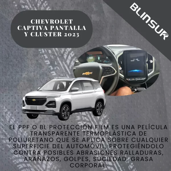 Protector Pantalla Cluster Chevrolet Captiva 2022 2023