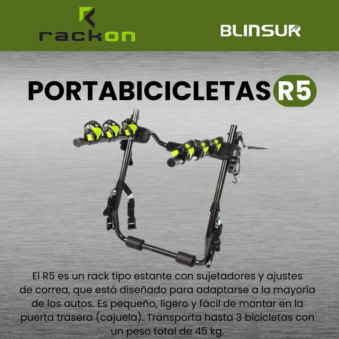Rack Portabicicletas De Cajuela R5 Rack On 3 Bicis - Image 2