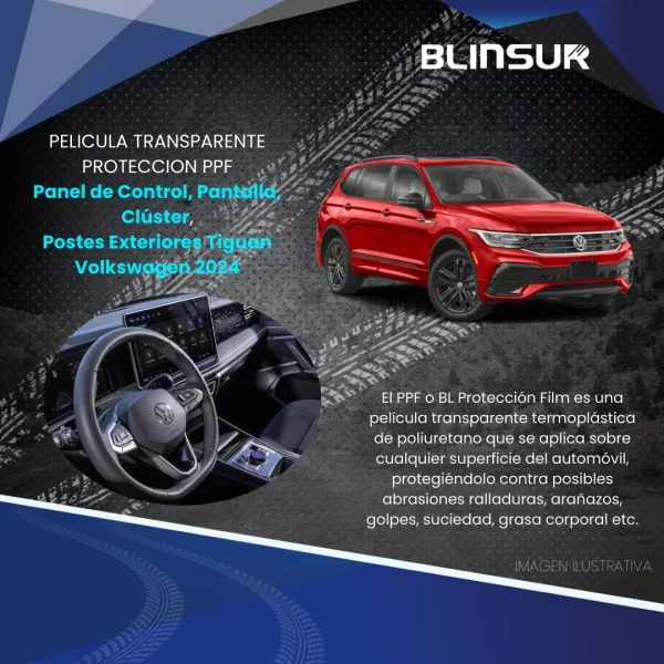 Kit Completo Protector Ppf Para Tiguan Volkswagen 2024