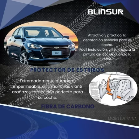 Sticker Protección De Estribos 4 Puertas Chevrolet Onix - Image 2
