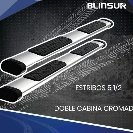 Estribos Bronx Ford Lobo F-150 Doble Cabina 2017 -2021 Cromo - Image 2