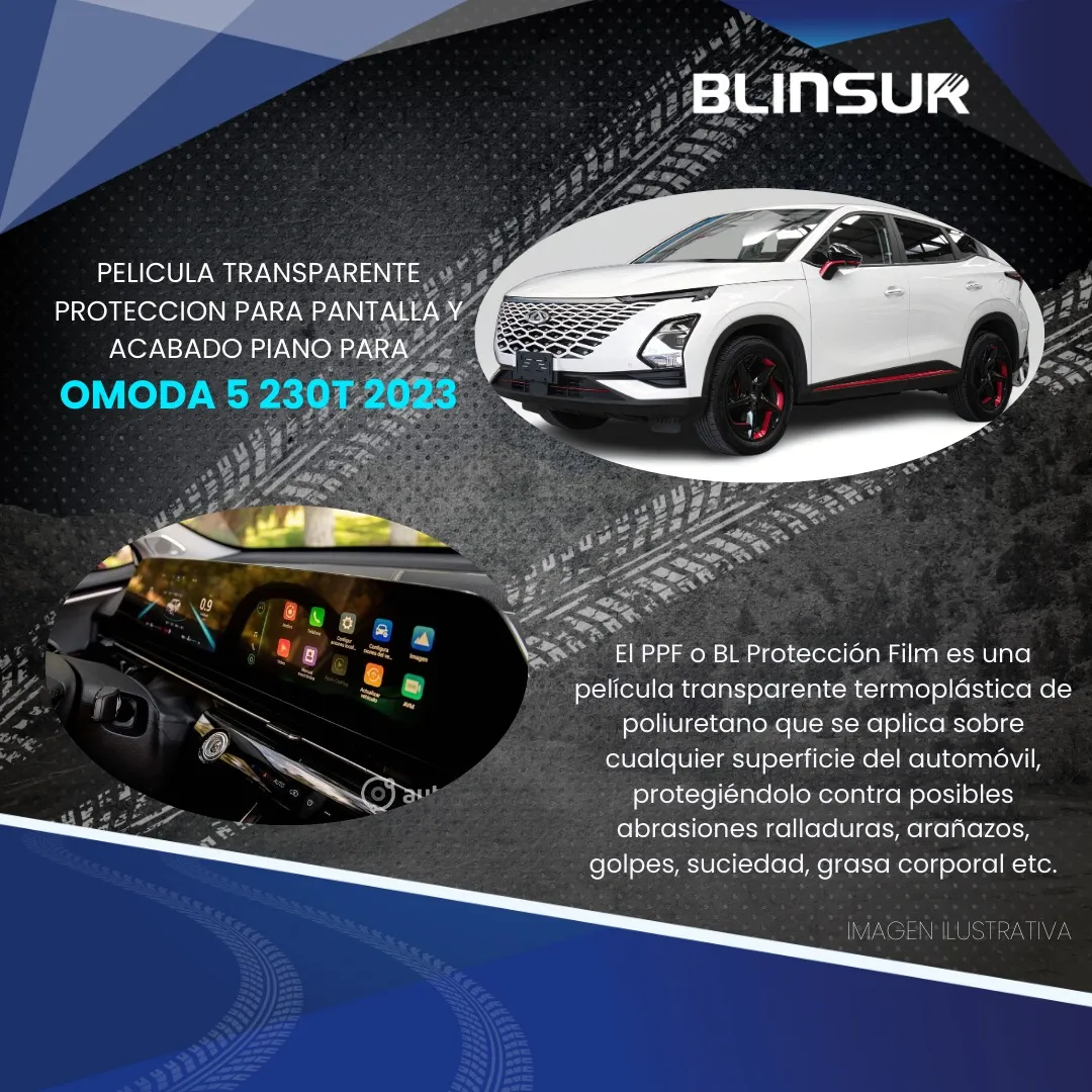 Protector Ppf Pantalla Y Acabado Piano Para Omoda 5 230t - Image 2