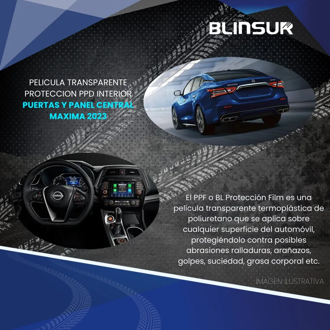 Protección Ppf Puertas Panel Central Para Nissan Máxima 2023 - Image 2