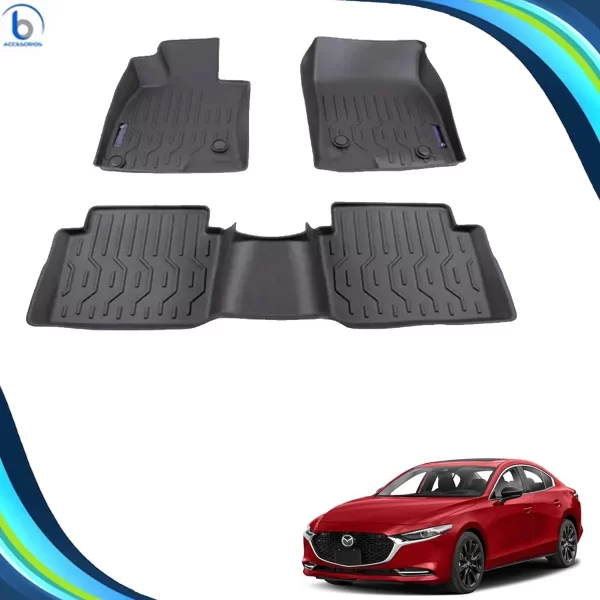 Juego De Tapetes Tipo Charola Para Mazda 3 2019 2023