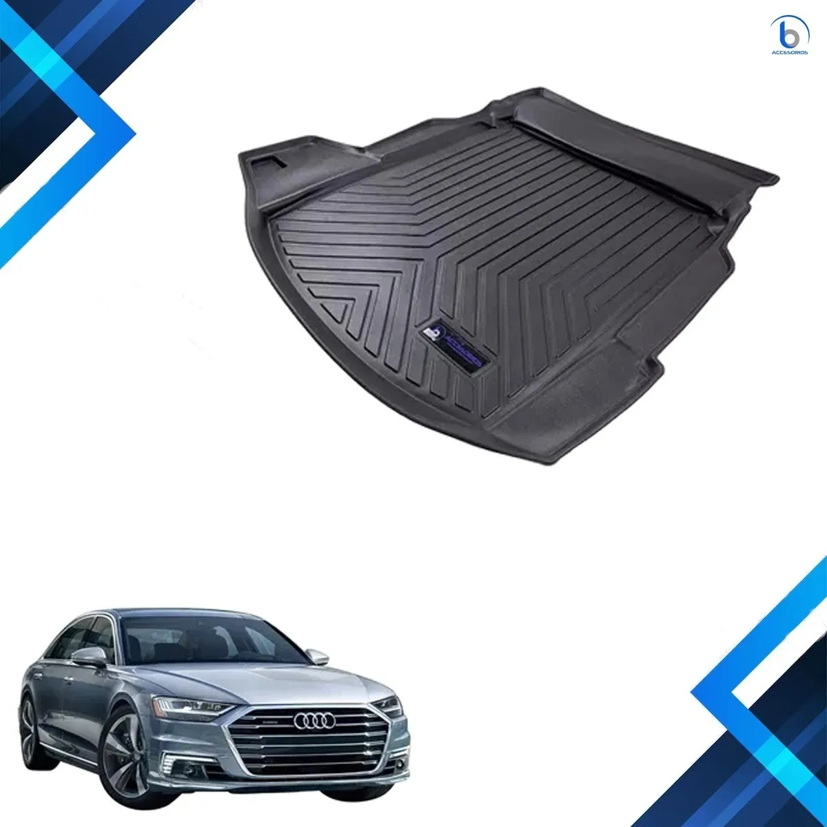 Tapete De Cajuela Tipo Bandeja Uso Rudo Para Audi A8 2022 - Image 2