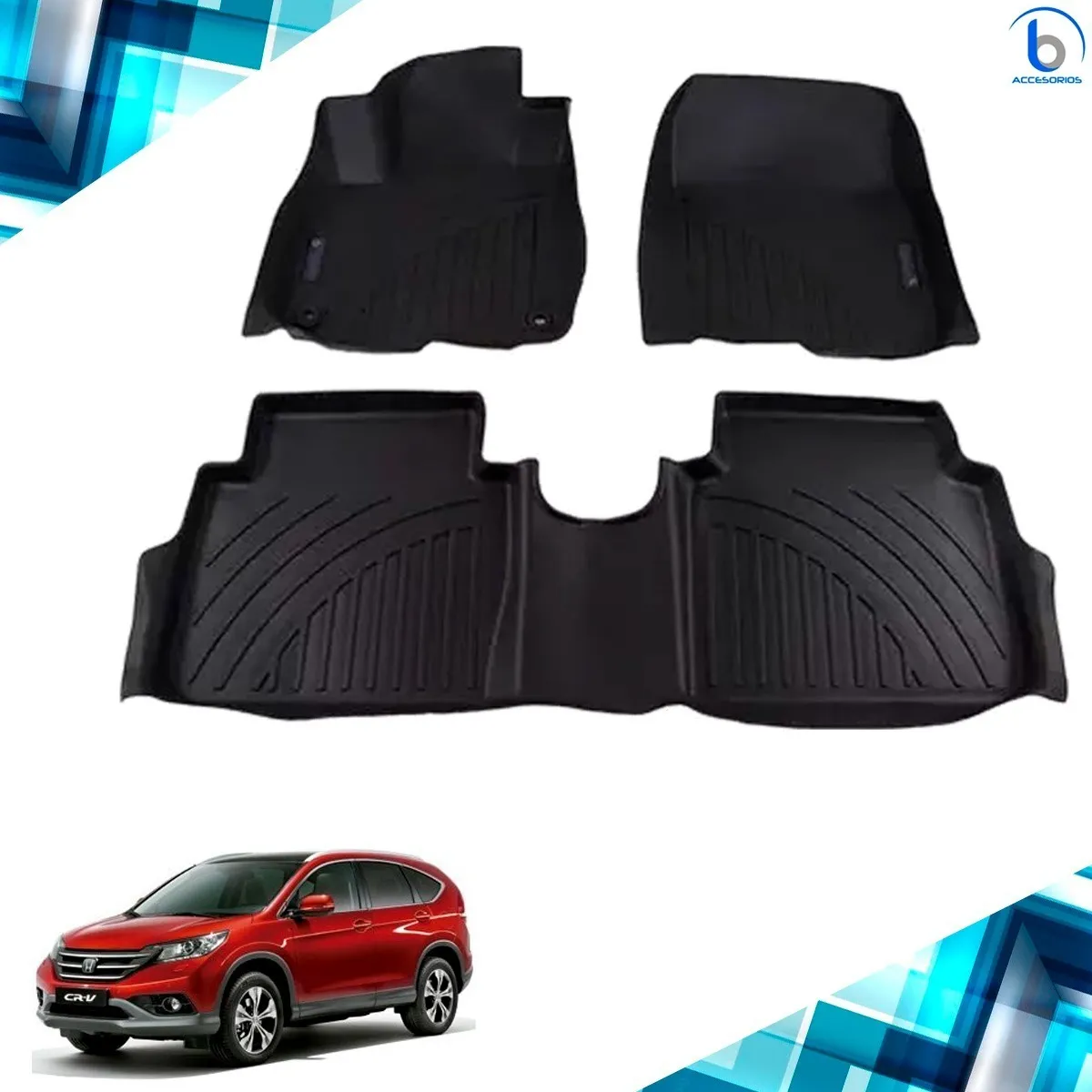 Tapetes Tipo Charola Para Honda Crv Cr-v  2012 2019 - Image 2