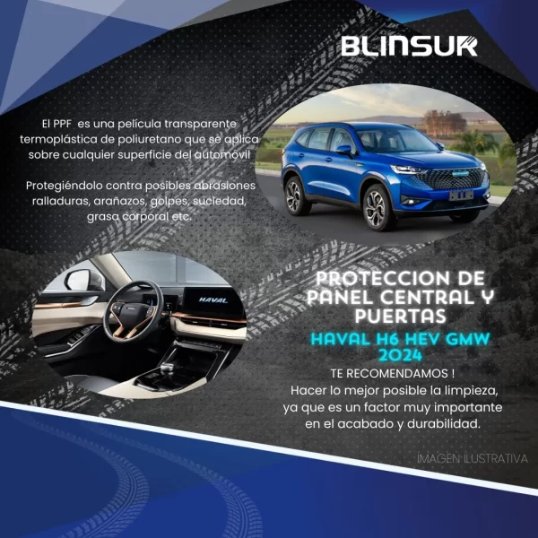 Protector Ppf P. Central, 4 Puertas Para Haval H6 Gmw 2024