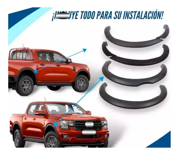 Cantoneras Lisas Compatibles Con Ranger 2018 Al 2023