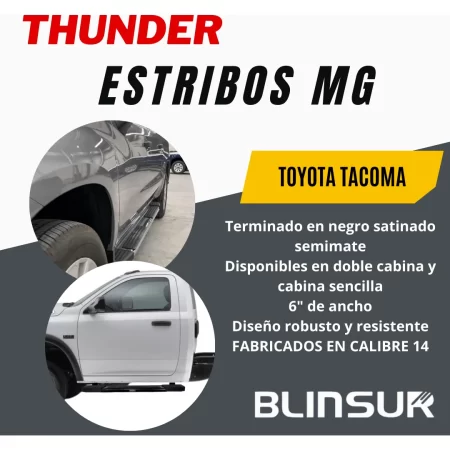 Estribos Mg Para Toyota Tacoma 2016 - 2023 Doble Cabina - Image 2