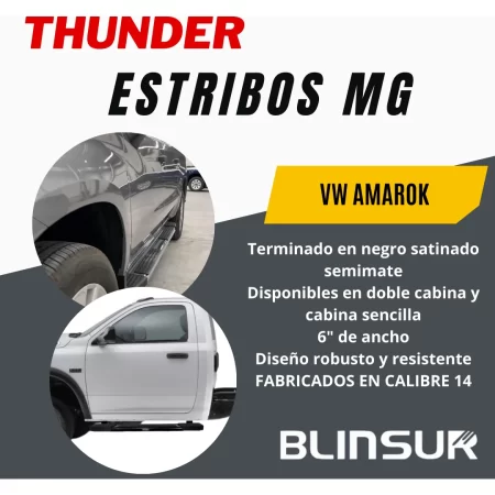 Estribos Mg Compatibles Con Volkswagen Amarok 2011 - 2023 - Image 2