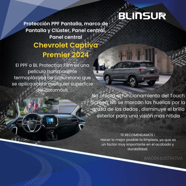 Kit Ppf Completo De Sticker Para Captiva Premier 2024