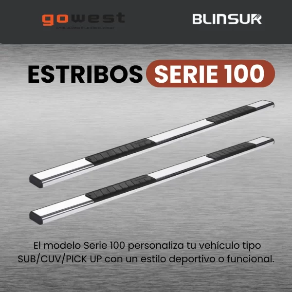 Estribos Serie 100 Cromados Para Toyota Tundra 2015 - 2021
