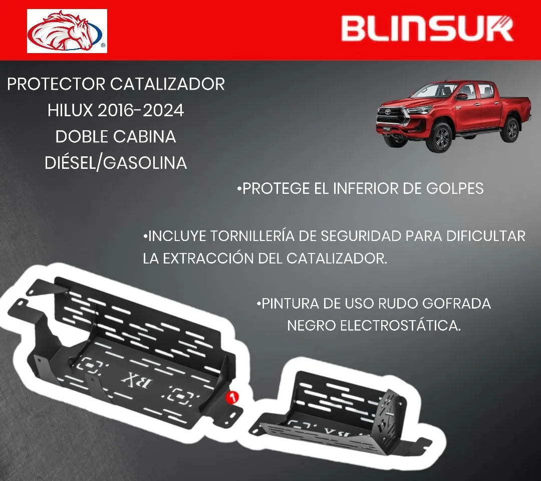 Protector De Catalizador Hilux Cabina Sencilla 2016 - 2023 - Image 2