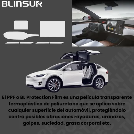 Ppf Pantalla Principal, Trasera Y Cluster Tesla Model X 2024 - Image 2