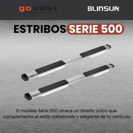 Estribos Serie 500 Cheyenne 2014 - 2018 Cabina Extendida - Image 2