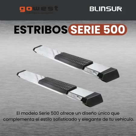 Estribos Serie 500 Ram 1500 / 2500 2009 - 2023 Cab Sencilla - Image 2