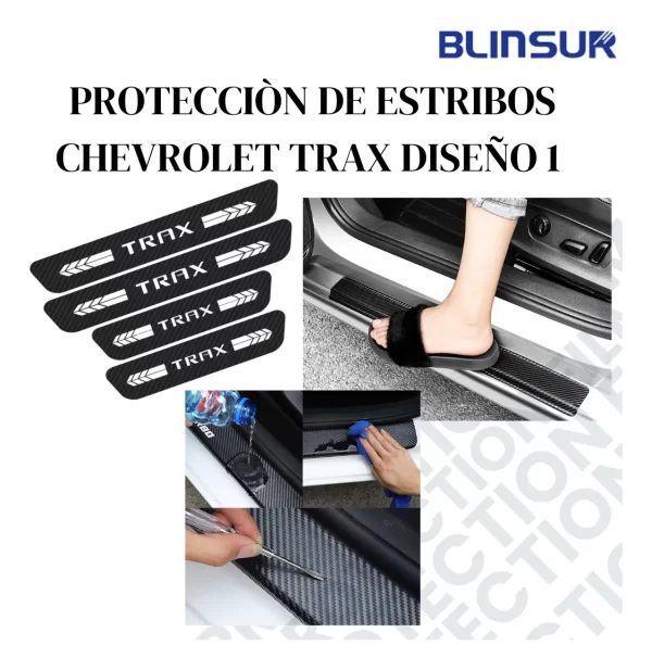 Sticker Protector De Estribos Chevrolet Trax Diseño 1
