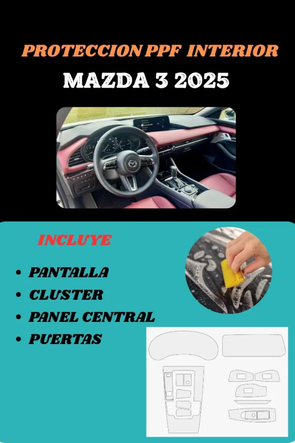 Kit Ppf Interior Para Mazda 3 2025